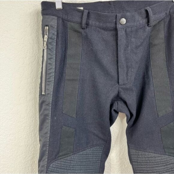 Dries Van Noten AW 14 Runway Biker Moto Zipper Wool Pants - Picture 5 of 12